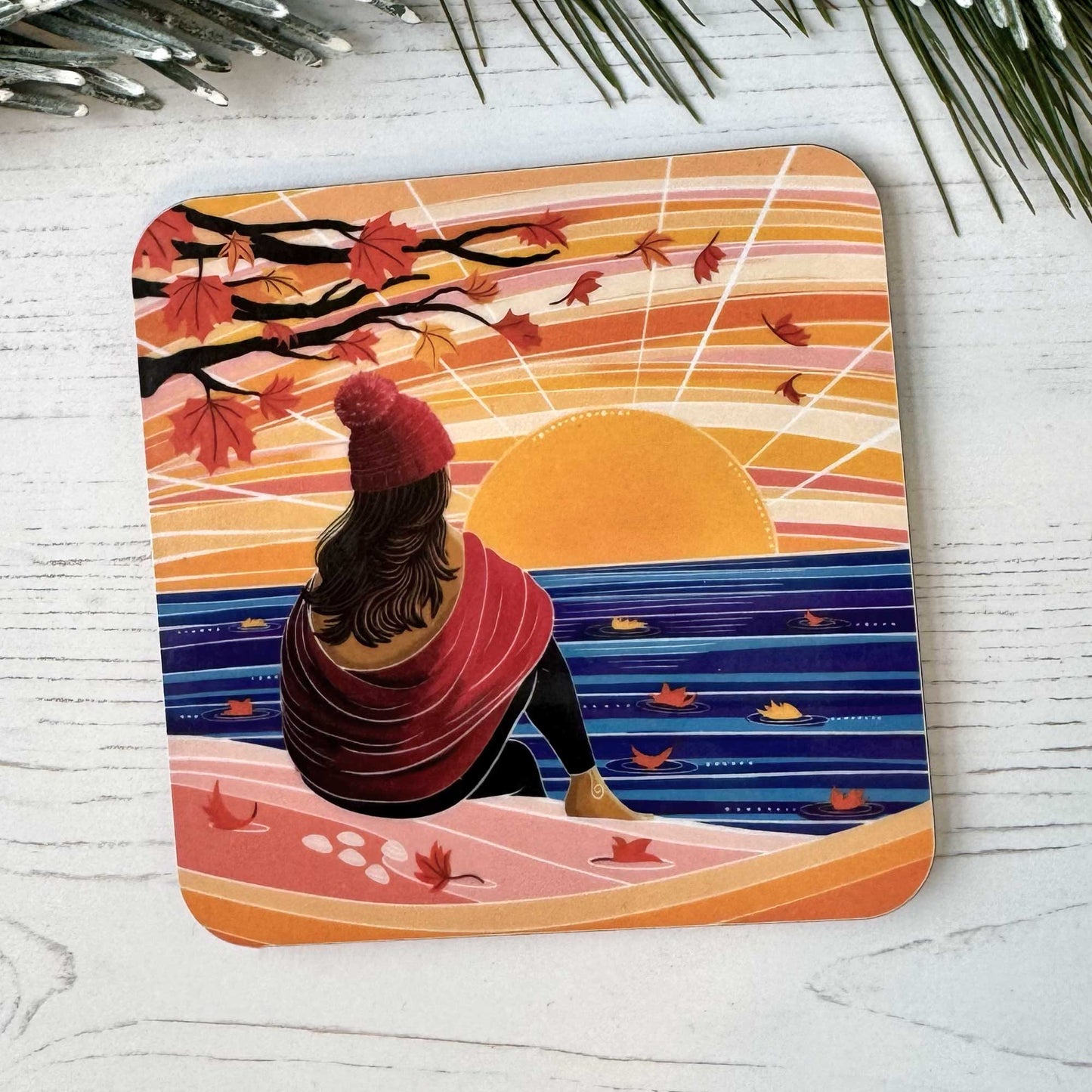 Autumn Sunshine Art Coaster