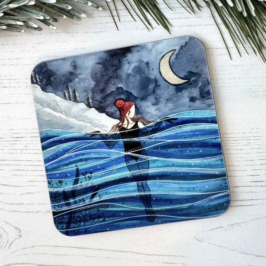 Wild Swimming Art Coaster